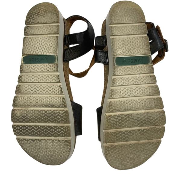 Josef Seibel women's "Clea 01" leather sandals w/backstrap. - Picture 8 of 11